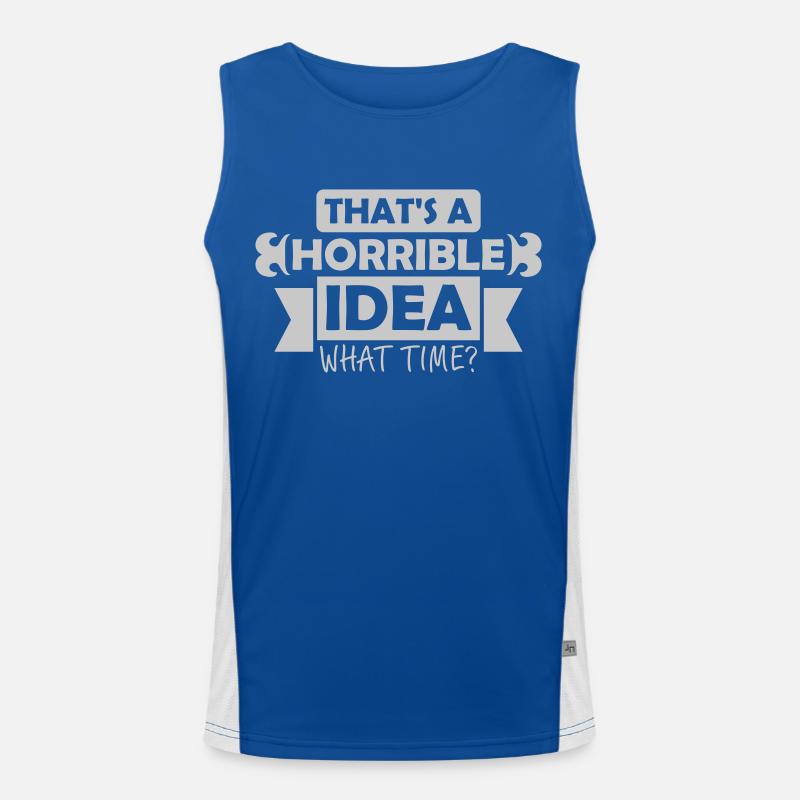 C’est une idée horrible Débardeur respirant contrasté Homme 