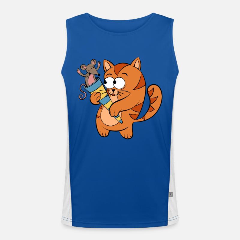 Petit chaton d’école Débardeur respirant contrasté Homme 