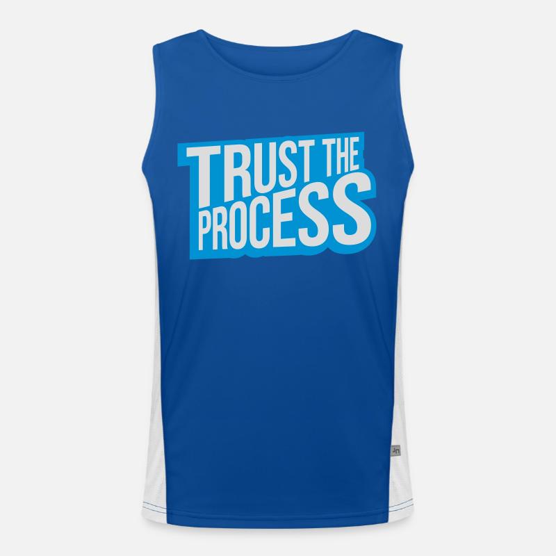 trust the process Quote Men's Functional Contrast Tank Top 