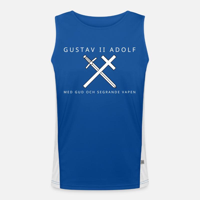 Gustav II. Adolf Funktionelles Kontrast-Tank Top für Männer 