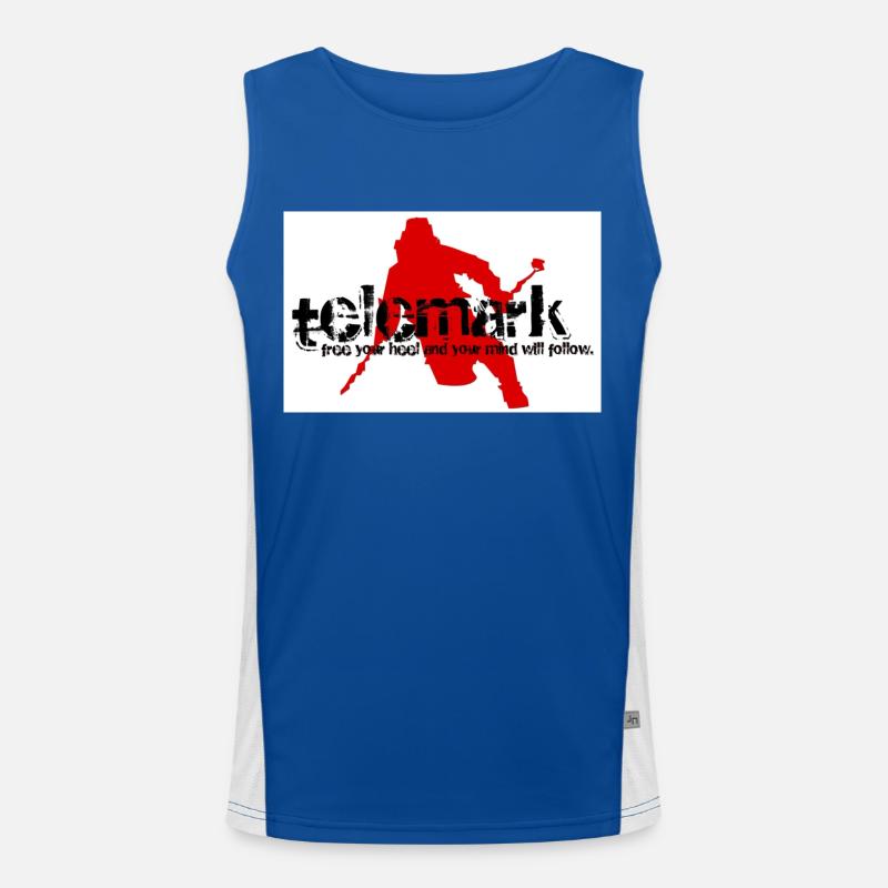 Free your heel and your mind will follow Funktionelles Kontrast-Tank Top für Männer 
