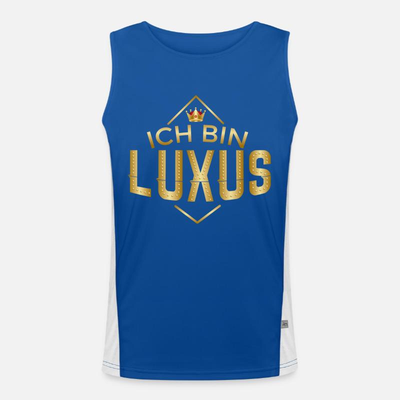 Ich bin Luxus Funktionelles Kontrast-Tank Top für Männer 