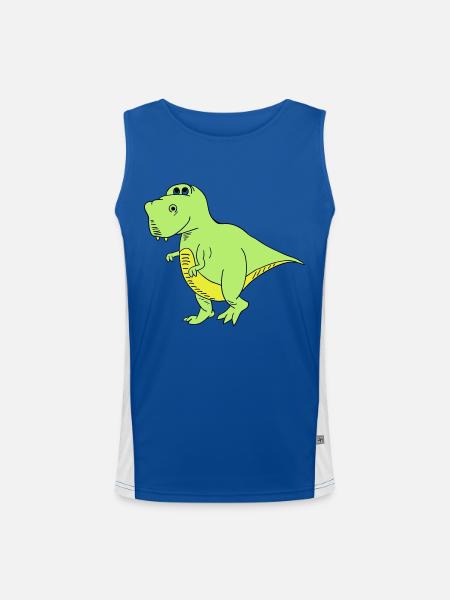 Trex - Men's Functional Contrast Tank Top  - royal/white