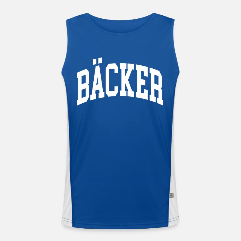 Bäcker Funktionelles Kontrast-Tank Top für Männer 