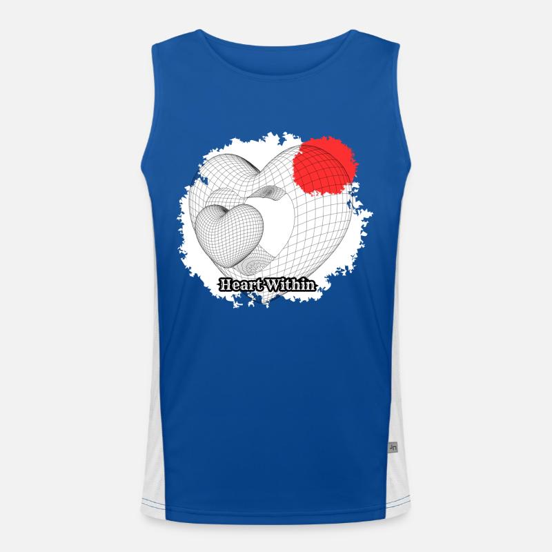 Heart Within Men's Functional Contrast Tank Top 
