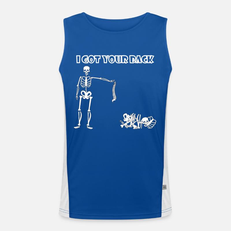I Got Your Back. - Men's Functional Contrast Tank Top  - royal/white
