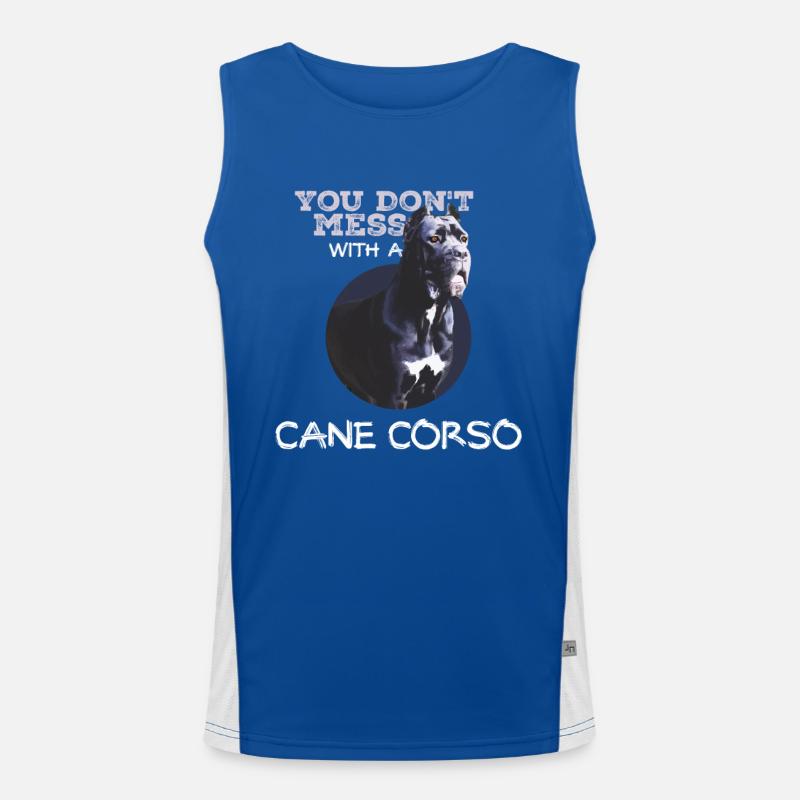 Cane Corso Attention Dog Moloss Gift Men's Functional Contrast Tank Top 