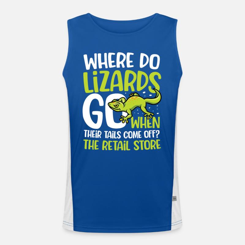 Where Do Lizards Go When Their Tails Come Off? Funktionelles Kontrast-Tank Top für Männer 