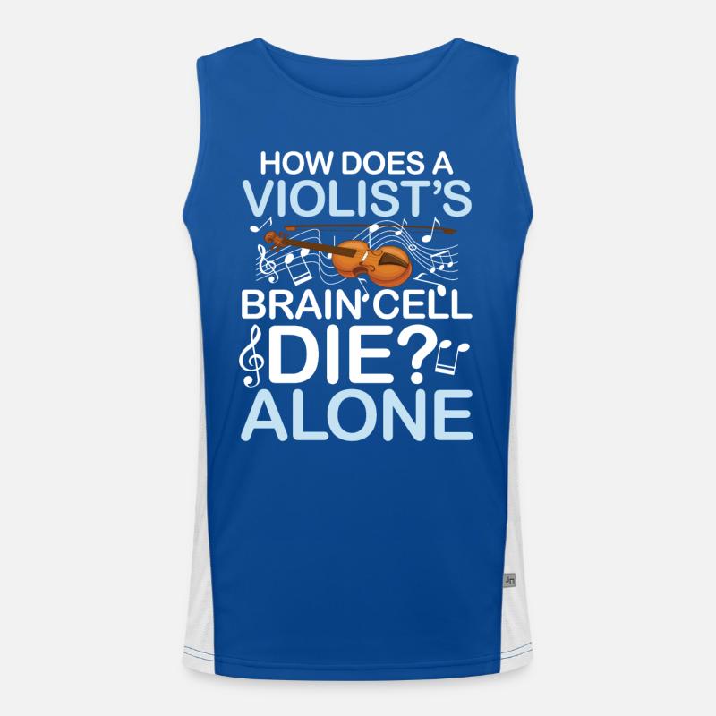 How Does A Violist's Brain Cell Alone Funktionelles Kontrast-Tank Top für Männer 