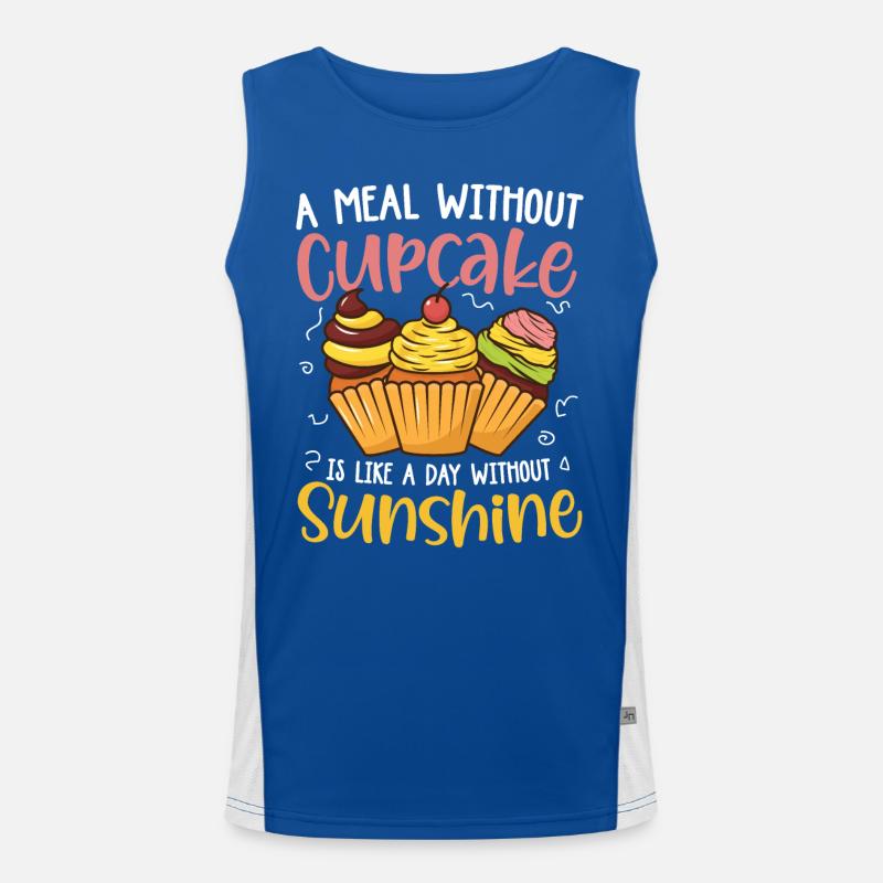 A Meal Without Cupcake Is Like A Day Without Funktionelles Kontrast-Tank Top für Männer 