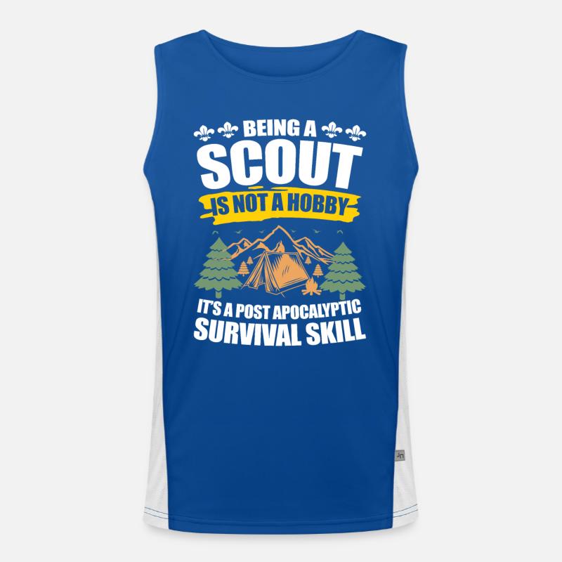 Being a Scout is not a Hobby Funktionelles Kontrast-Tank Top für Männer 