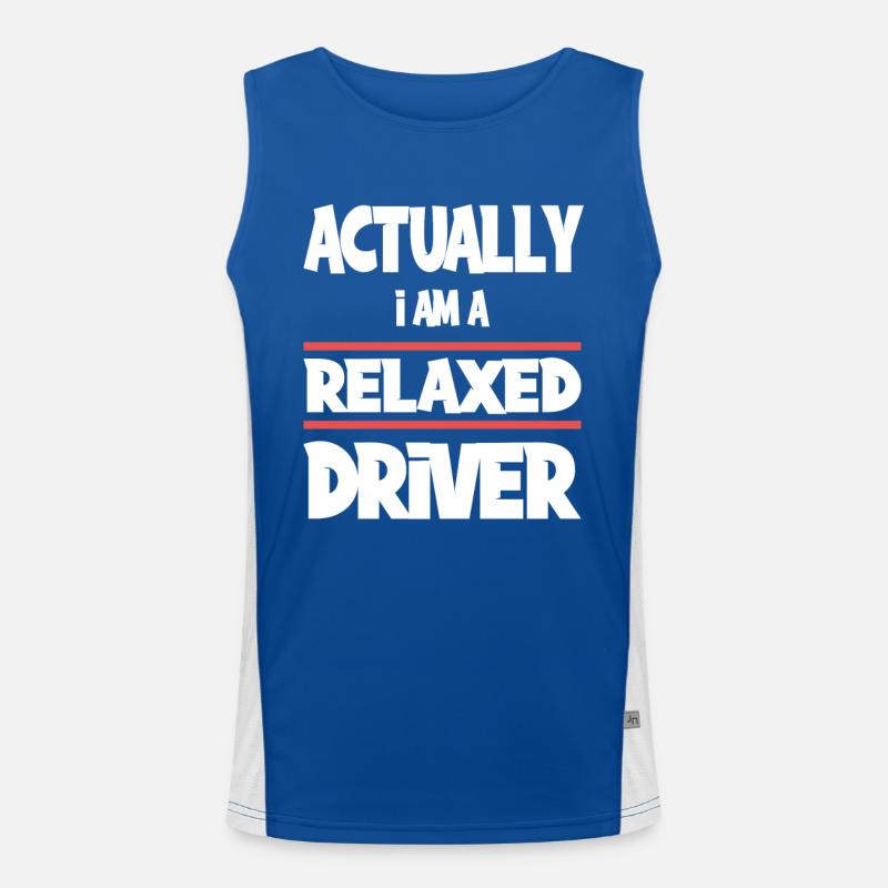 Eigentlich bin ich ein ruhiger Fahrer Funktionelles Kontrast-Tank Top für Männer 