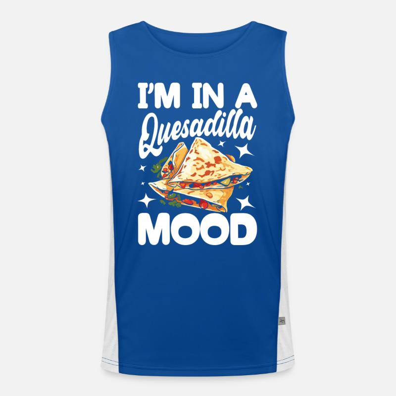 I'm In A Quesadilla Mood Funktionelles Kontrast-Tank Top für Männer 