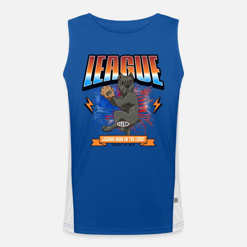 Cane Corso Baseball Funktionelles Kontrast-Tank Top für Männer 