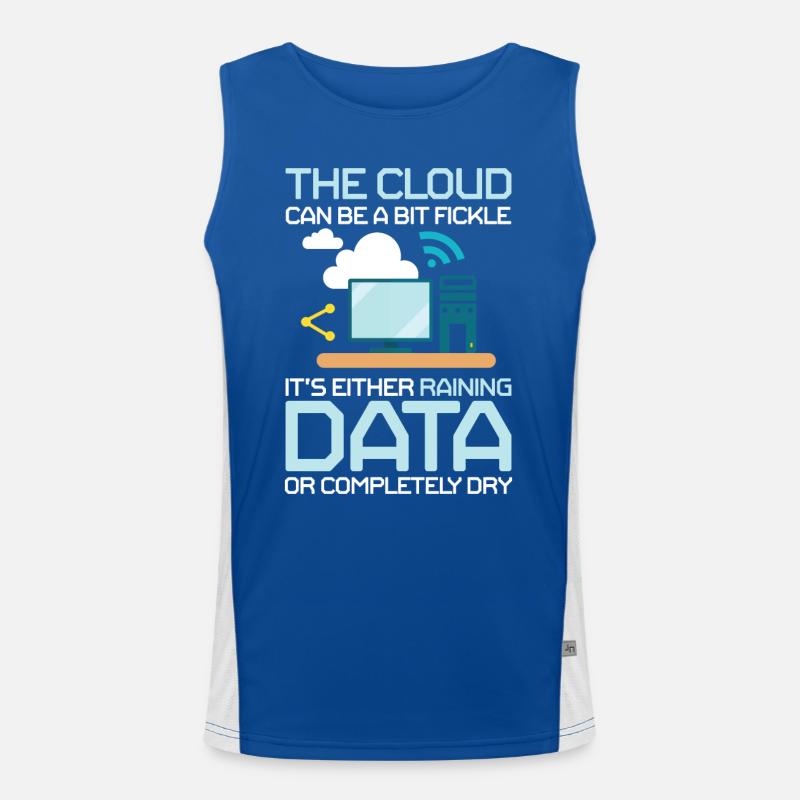 Cloud Can Be A Bit Fickle Raining Rata Funktionelles Kontrast-Tank Top für Männer 