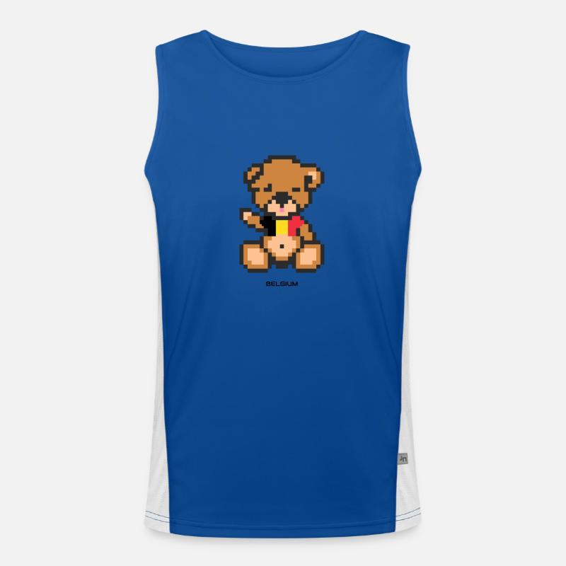 Pixel Bear Belgium Débardeur respirant contrasté Homme 
