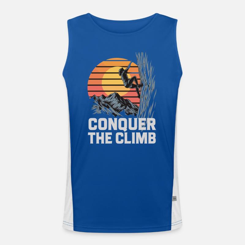 Conquer The Climb Funktionelles Kontrast-Tank Top für Männer 