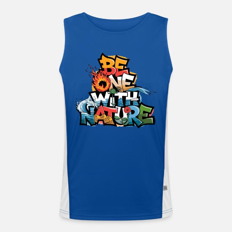 One with nature: live in harmony with the Men's Functional Contrast Tank Top 