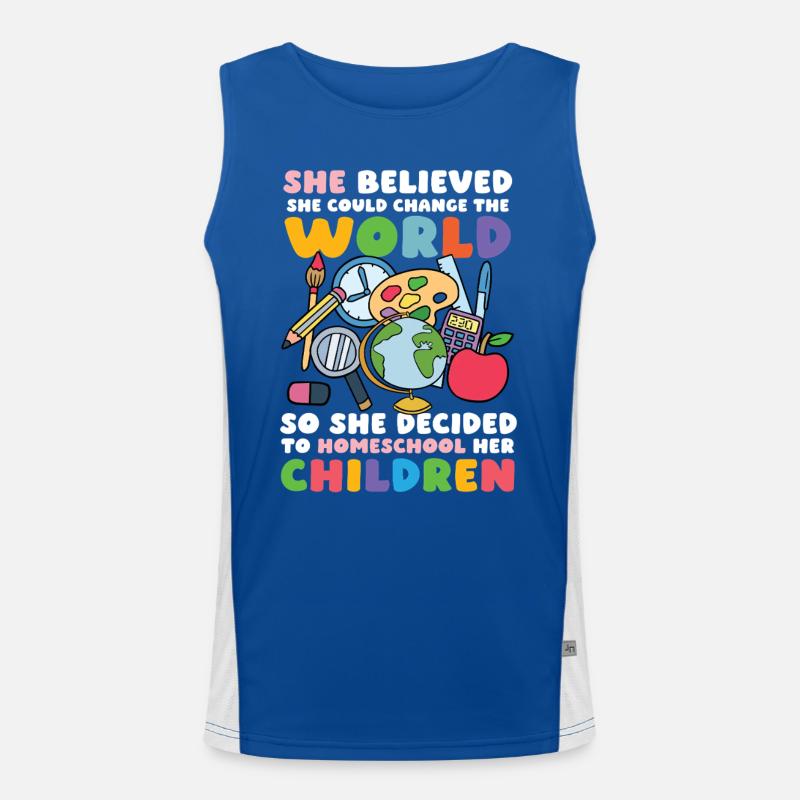 Sie Glaubte, Sie Könnte Die Welt Verändern, Also Funktionelles Kontrast-Tank Top für Männer 
