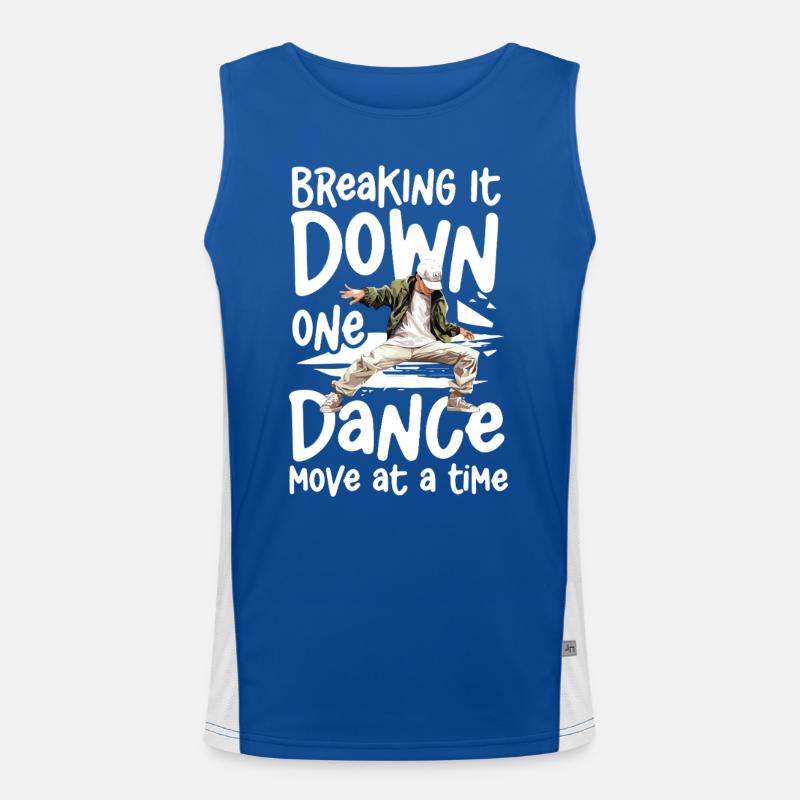 Breaking It Down One Dance Move at a Time - Men's Functional Contrast Tank Top 