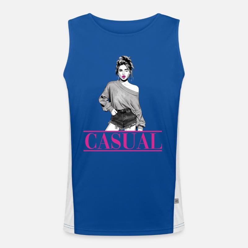 Style décontracté : élégance décontractée et confiance en soi Débardeur respirant contrasté Homme 