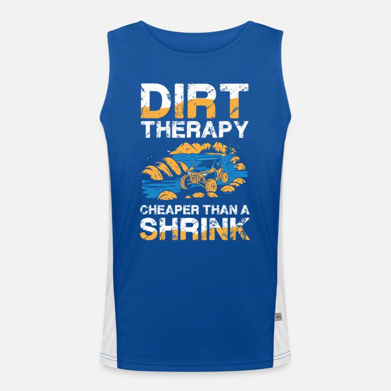 Dirt Therapy Aventure Expérience tout-terrain Débardeur respirant contrasté Homme 