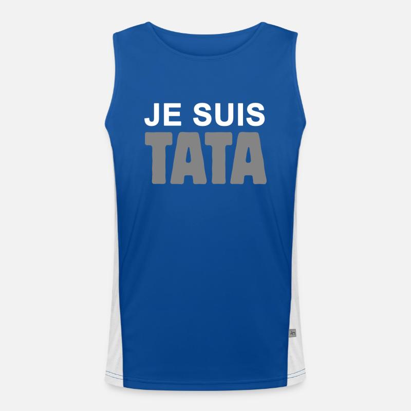 Je suis tata Débardeur respirant contrasté Homme 