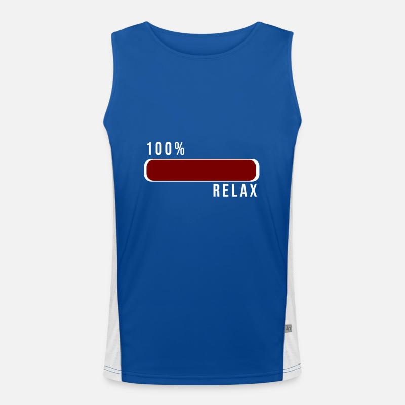 100% Relax loading - 100% Relax load Men's Functional Contrast Tank Top 