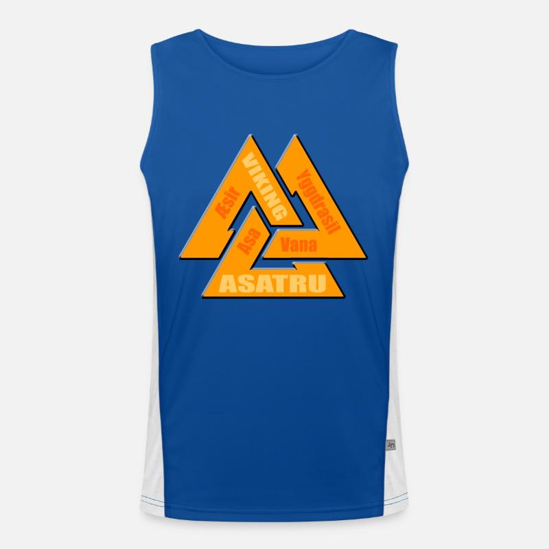 Odins Valknut Funktionelles Kontrast-Tank Top für Männer 
