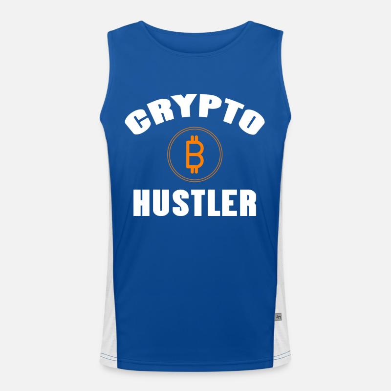 Bitcoin Trading Crypto Stocks Débardeur respirant contrasté Homme 