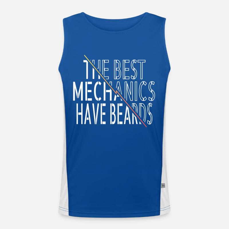 BaseballGifts Mechanics Baseball Hoodie Men's Functional Contrast Tank Top 