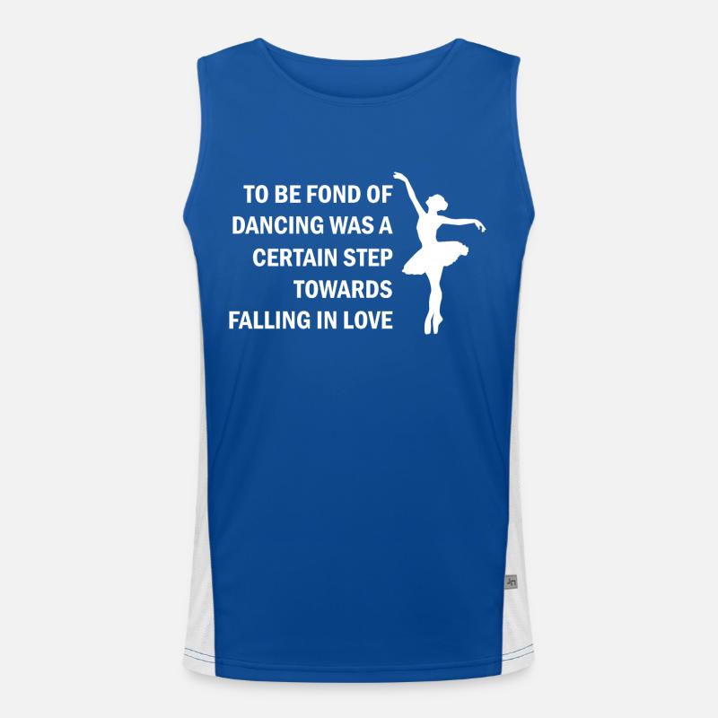 Dancing Dance Music Men's Functional Contrast Tank Top 