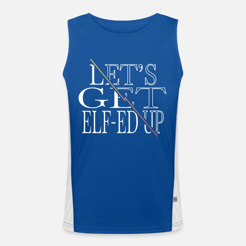 Sayings Gift Bubaprints Christmas Present Men's Functional Contrast Tank Top 