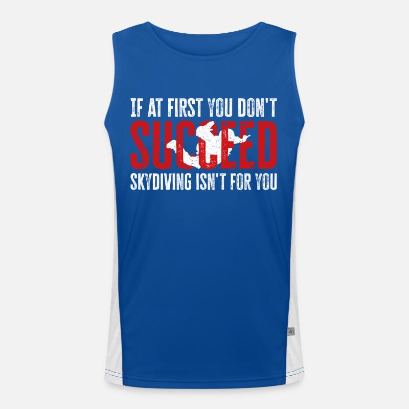 Skydiving Fail? Not Your Thing! Epic Design Men's Functional Contrast Tank Top 