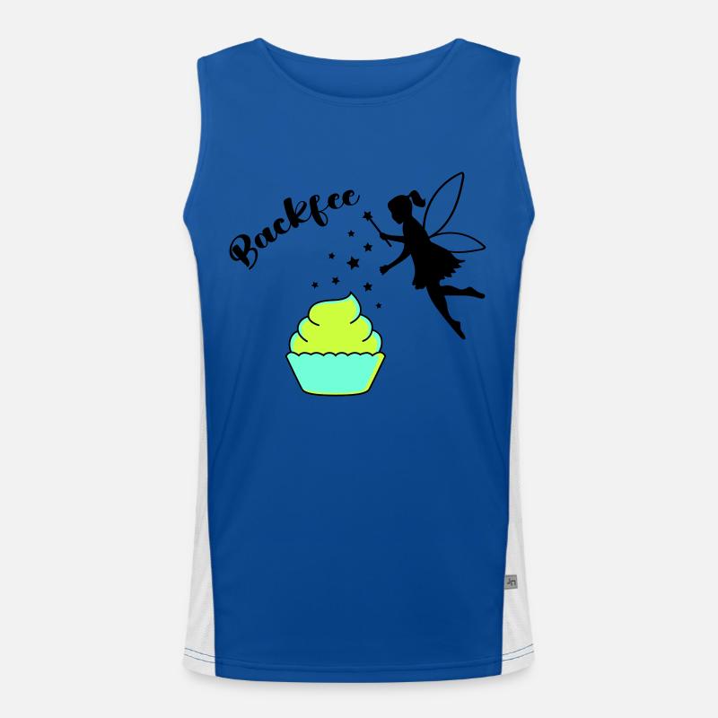 backfee Funktionelles Kontrast-Tank Top für Männer 