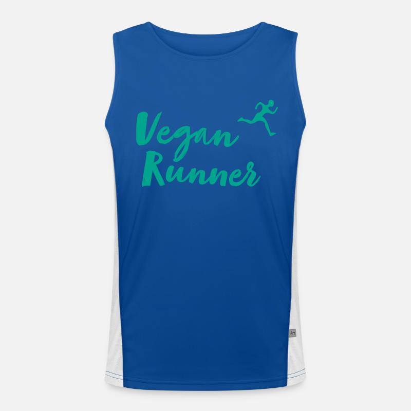 Coureur végétalien Débardeur respirant contrasté Homme 