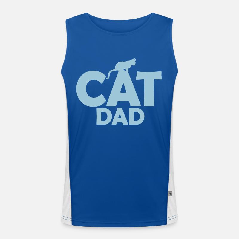 Conception du logo Cat Dad Débardeur respirant contrasté Homme 