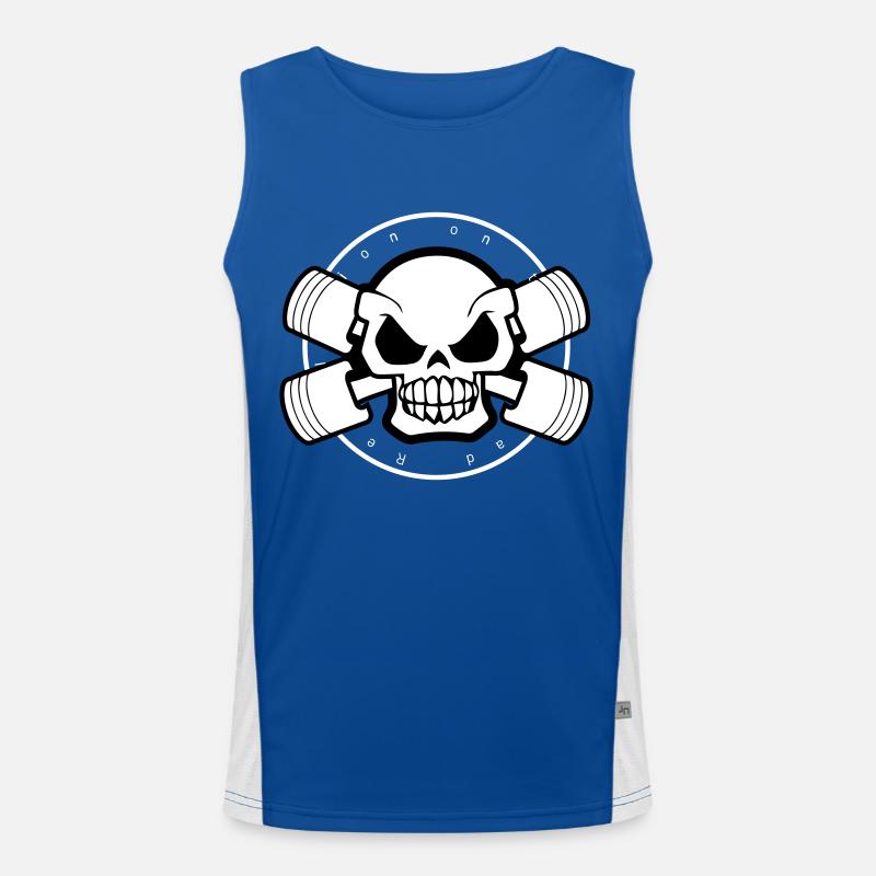 Moteurs Head Bones Débardeur respirant contrasté Homme 