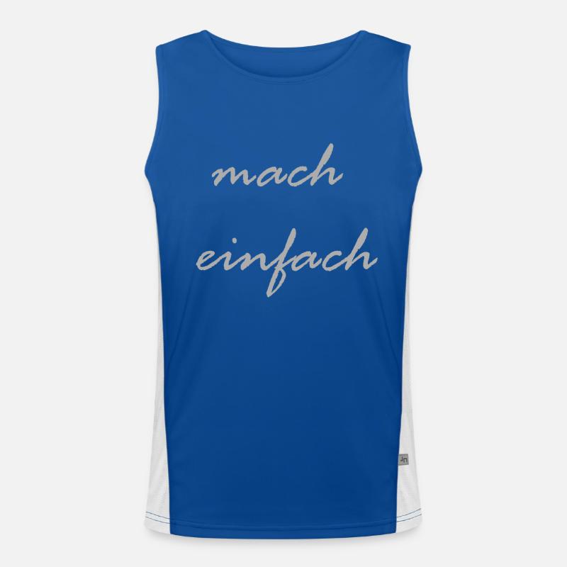 mach einfach Funktionelles Kontrast-Tank Top für Männer 