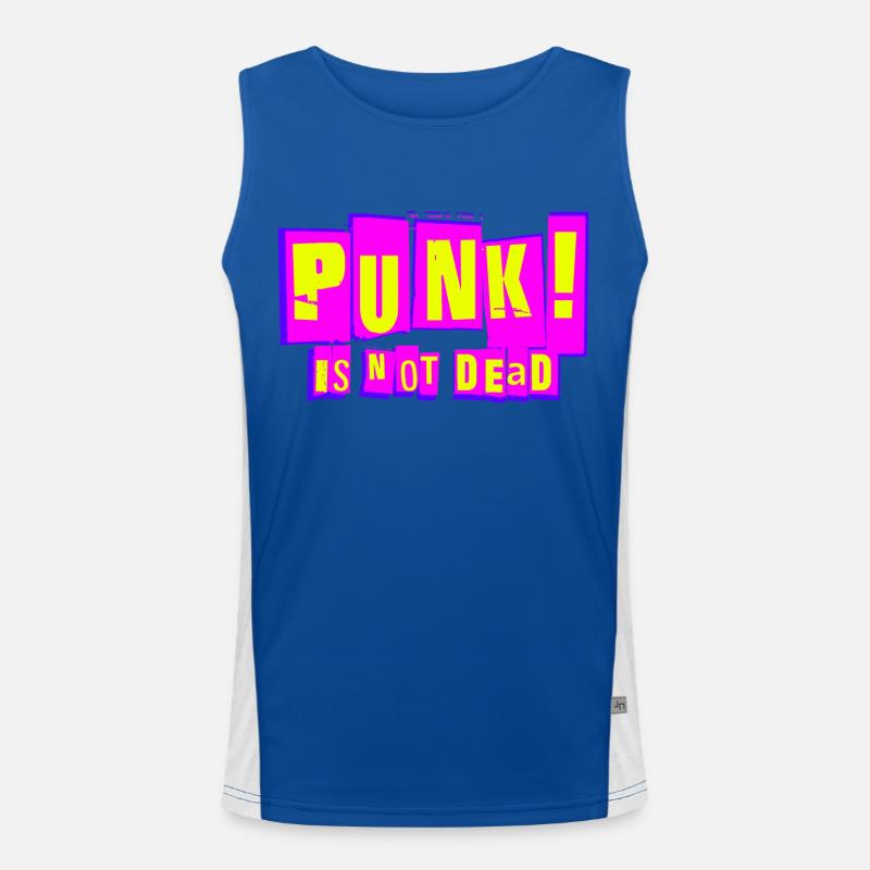 PUNK! IST NICHT TOT Funktionelles Kontrast-Tank Top für Männer 