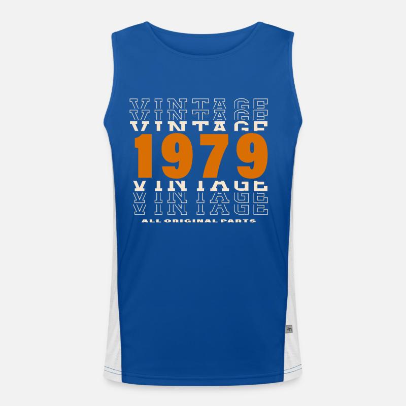 1979 : Vintage - 45e anniversaire Débardeur respirant contrasté Homme 