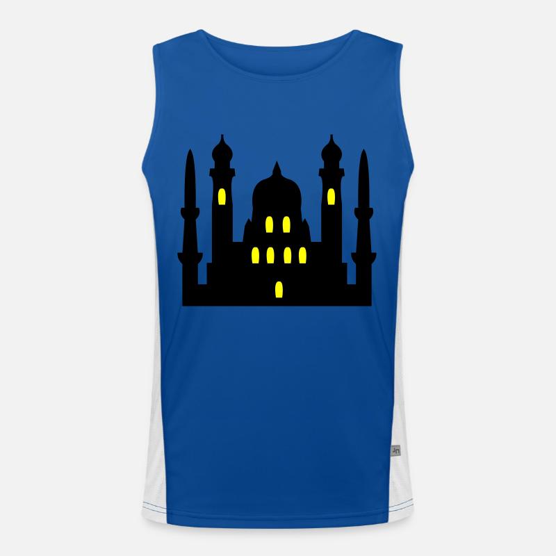 moschee 02 Funktionelles Kontrast-Tank Top für Männer 