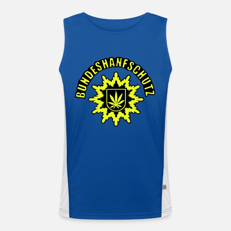 Federal Hemp protection, simplistic, with Men's Functional Contrast Tank Top 