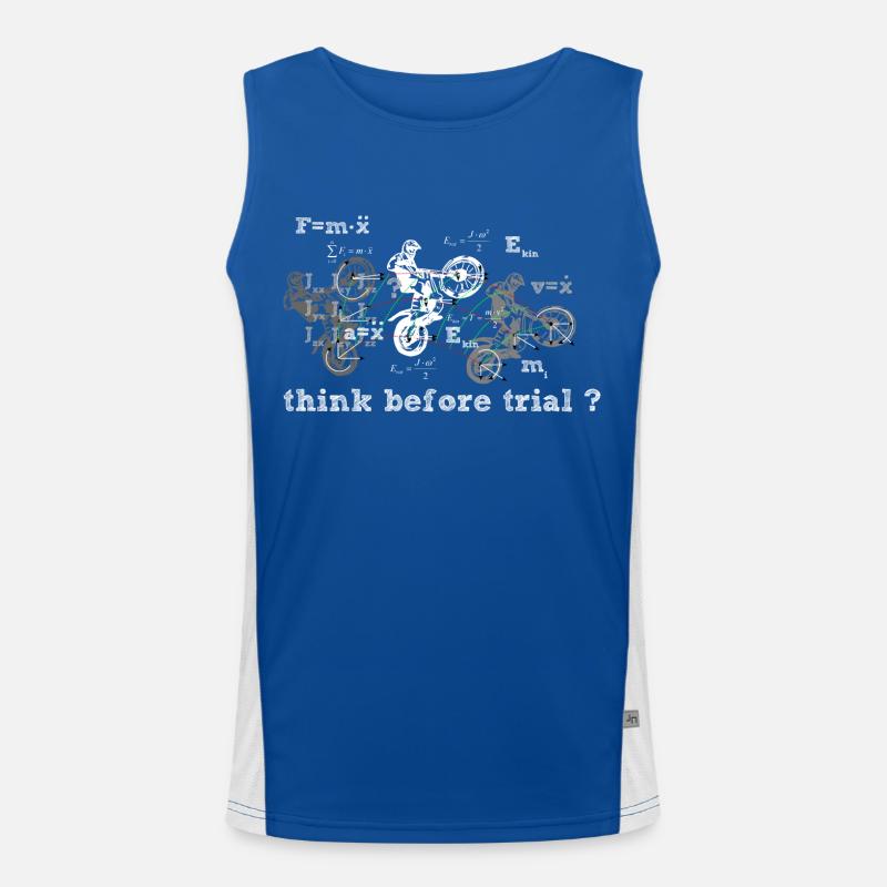 Think before Trial? Funktionelles Kontrast-Tank Top für Männer 