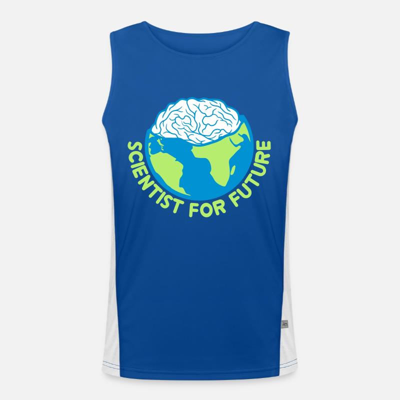 Scientist for Future Funktionelles Kontrast-Tank Top für Männer 