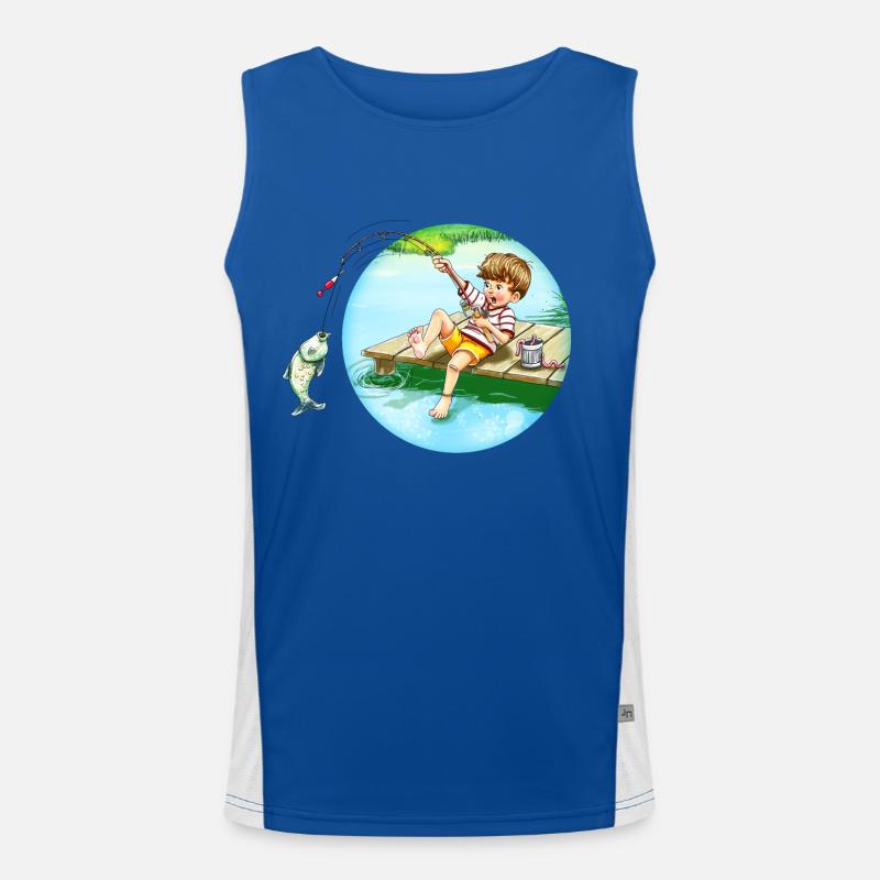 Großer Fang Funktionelles Kontrast-Tank Top für Männer 