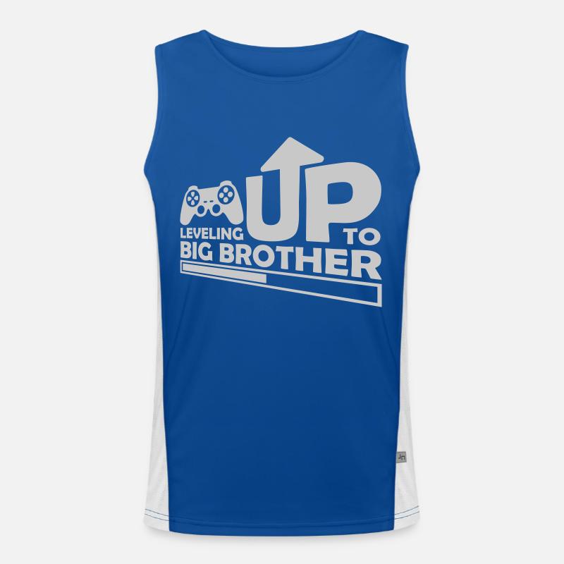 Leveling up big brother Funktionelles Kontrast-Tank Top für Männer 
