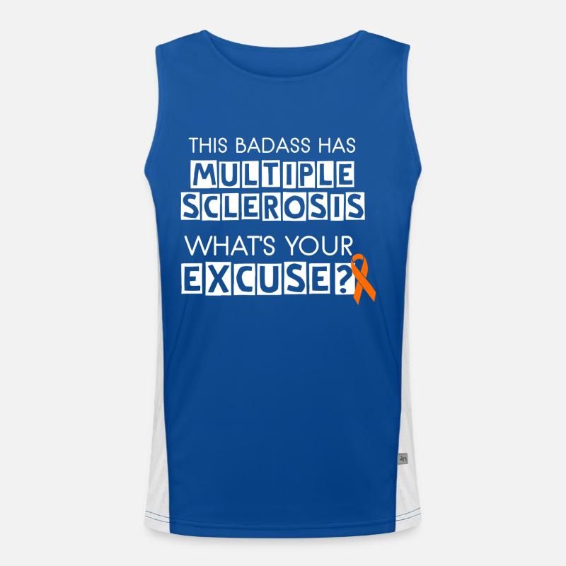 This Badass Has Multiple Sclerosis Men's Functional Contrast Tank Top 
