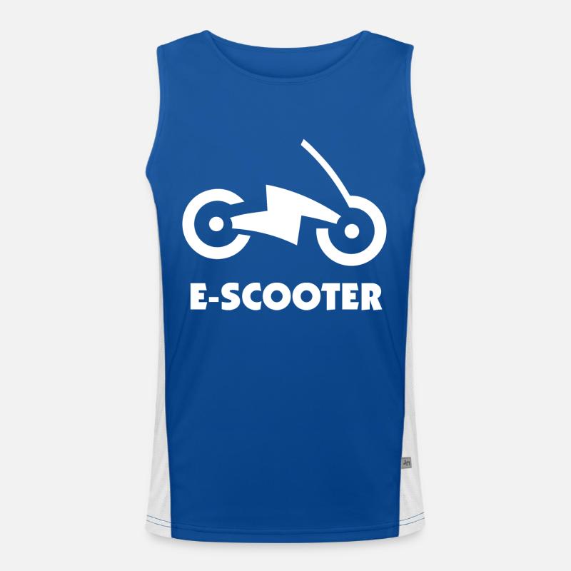 E-Scooter E-Roller Scooter Funktionelles Kontrast-Tank Top für Männer 