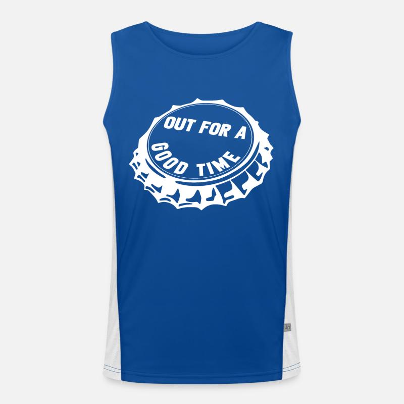 out for a good time Men's Functional Contrast Tank Top 